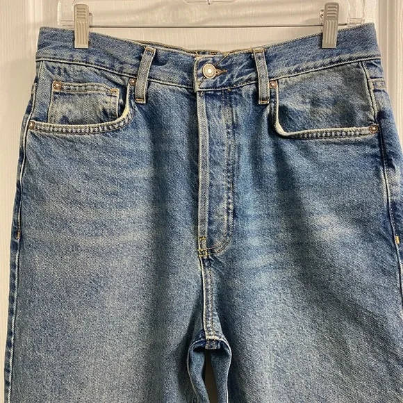 Free People We the Free Jeans Straight Leg Button Fly Size 29 - Picture 2 of 8